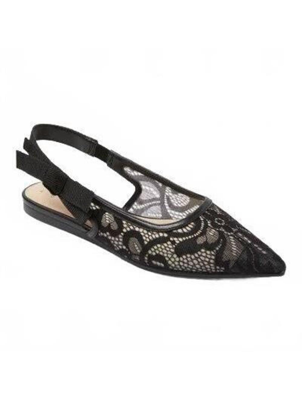 A NEW DAY womens black lace flats shoe size 8 NWT [COPY]